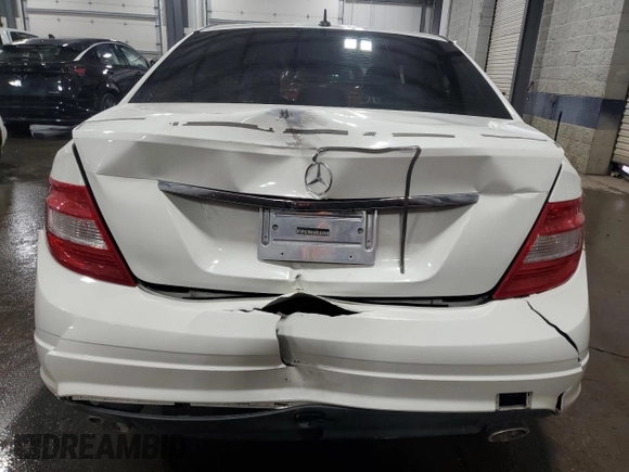 2010 Mercedes-Benz C 300 Sport with VIN WDDGF5EB2AR117652, listed as a Copart auction lot 48030515 with 113,327 mi miles and Salvage Title. Bid and sale history available at DreamBid. Image 6.