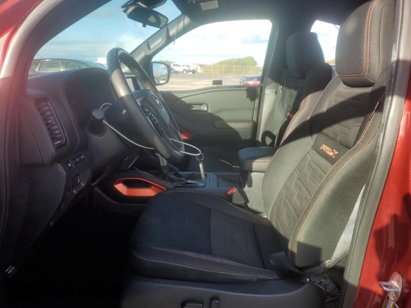 2022 Nissan Frontier S with VIN 1N6ED1EJXNN629970, listed as a Copart auction lot 80120024 with 29,266 mi miles and Non repairable. Bid and sale history available at DreamBid. Image 7.