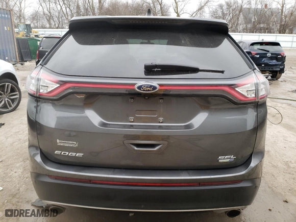 2016 Ford Edge SEL with VIN 2FMPK4J96GBB14232, listed as a Copart auction lot 49233525 with 130,710 mi miles and Salvage Title. Bid and sale history available at carsss.com. Image 6.