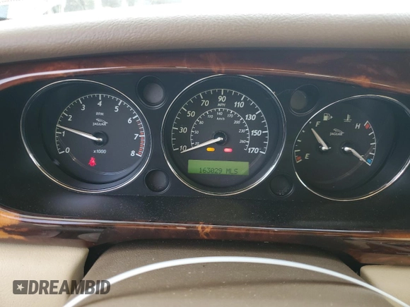 2007 Jaguar XJ with VIN SAJWA71B17SH15873, listed as a Copart auction lot 45739045 with 163,029 mi miles and Salvage Title. Bid and sale history available at carsss.com. Image 9.