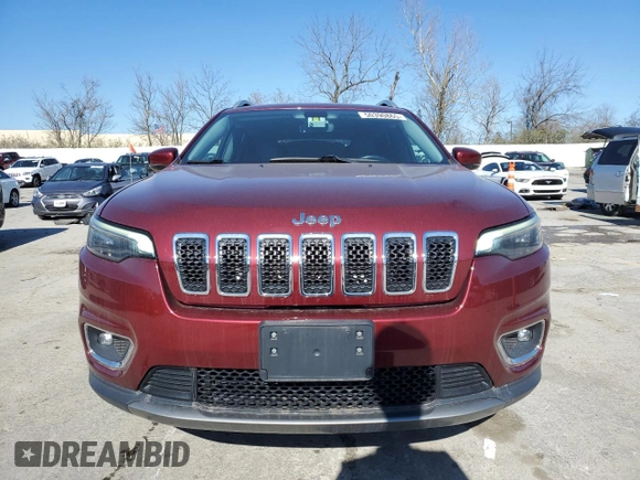 2019 Jeep Cherokee Limited with VIN 1C4PJMDX2KD404679, listed as a Copart auction lot 50390865 with 60,674 mi miles and Salvage Title. Bid and sale history available at carsss.com. Image 5.