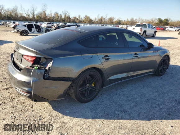 2022 Audi A5 Sportback S line Premium with VIN WAUDACF50NA031721, listed as a Copart auction lot 82432583 with 20,921 mi miles. Bid and sale history available at carsss.com. Image 3.