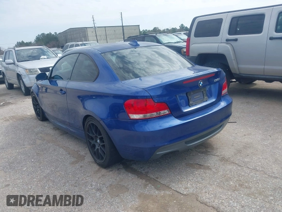 2008 BMW 1 Series 135i with VIN WBAUC73598VF23878, listed as a IAAI auction lot 41569879 with 186,622 mi miles. Bid and sale history available at carsss.com. Image 3.