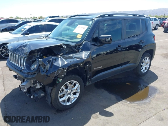 2017 Jeep Renegade Latitude z VIN ZACCJBBB6HPG55080, wystawiony jako IAAI lot #42179742 z przebiegiem 59 620 mil mil oraz . Historia ofert i sprzedaży dostępna na DreamBid. Obrazek 2.