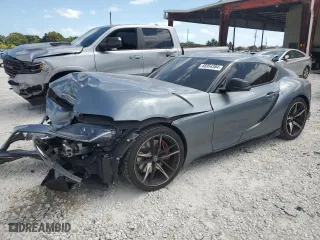 2021 Toyota GR Supra 3.0 with VIN WZ1DB0C06MW041275, listed as a Copart auction lot 46954384 with NaN miles. Bid and sale history available at carsss.com. Image 1.