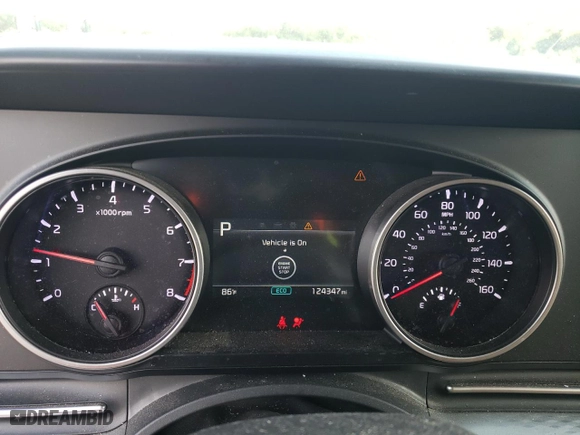 2023 Kia Carnival LX with VIN KNDNB4H34P6263346, listed as a Copart auction lot 72057244 with 124,347 mi miles and Salvage Title. Bid and sale history available at carsss.com. Image 9.