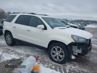 2015 GMC Acadia SLT with VIN 1GKKVRKD4FJ249858, listed as a IAAI auction lot 41678684 with 107,723 mi miles. Bid and sale history available at carsss.com. Image 1.