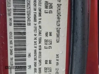 2006 Dodge Magnum z VIN 2D8GZ57226H348199, wystawiony jako Copart lot #57890235 z przebiegiem 205 057 mil mil oraz Tytuł czysty. Historia ofert i sprzedaży dostępna na DreamBid. Obrazek 12.