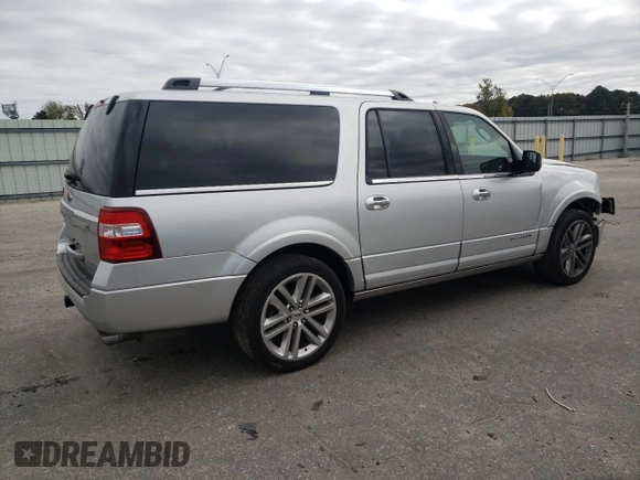 2017 Ford Expedition Max Platinum with VIN 1FMJK1LT9HEA38931, listed as a Copart auction lot 78215574 with 115,322 mi miles and Salvage title. Bid and sale history available at DreamBid. Image 3.