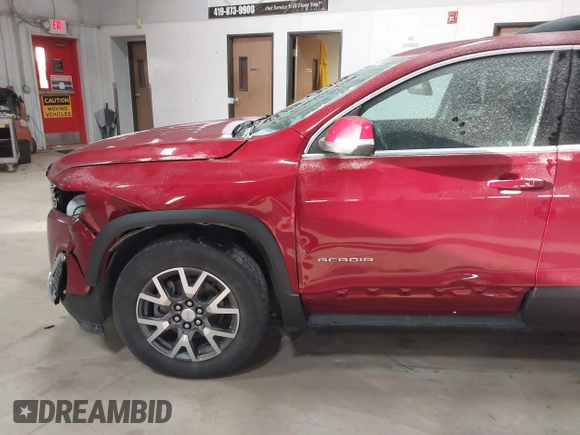 2020 GMC Acadia SLE with VIN 1GKKNKLA7LZ210660, listed as a IAAI auction lot 41374358 with 59,083 mi miles and . Bid and sale history available at carsss.com. Image 12.