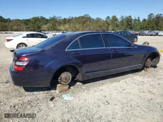 2007 Mercedes-Benz S-Class 5.5L V8 with VIN WDDNG86X77A098815, listed as a Copart auction lot 76038004 with 141,844 mi miles and Salvage Title. Bid and sale history available at carsss.com. Image 3.