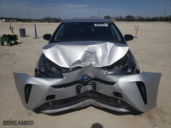 2022 Toyota Prius L Eco with VIN JTDKAMFU5N3169248, listed as a Copart auction lot 48997015 with 46,266 mi miles and Salvage Title. Bid and sale history available at carsss.com. Image 5.