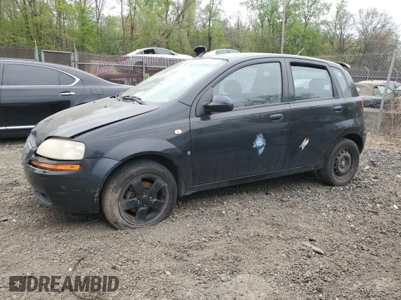 2008 Chevrolet Aveo LS with VIN KL1TD66658B116284, listed as a Copart auction lot 53671425 with Not Provided miles and Salvage Title. Bid and sale history available at DreamBid. Image 1.