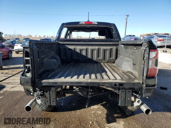 2024 Ford Ranger Raptor with VIN 1FTER4LR5RLE21897, listed as a Copart auction lot 46856715 with 0 mi miles and Salvage Title. Bid and sale history available at carsss.com. Image 6.