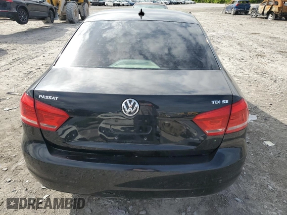 2013 Volkswagen Passat SE with VIN 1VWBN7A30DC134309, listed as a Copart auction lot 55862505 with 162,649 mi miles and Salvage title. Bid and sale history available at DreamBid. Image 6.