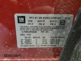 2021 Chevrolet TrailBlazer LT with VIN KL79MRSL9MB006328, listed as a Copart auction lot 46825244 with 29,547 mi miles and . Bid and sale history available at DreamBid. Image 13.