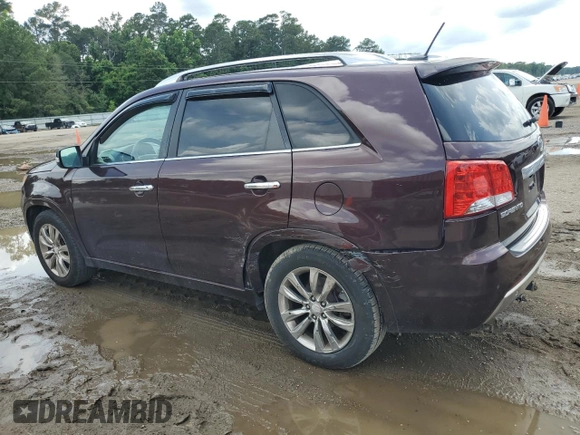 2013 Kia Sorento SX with VIN 5XYKW4A21DG387284, listed as a Copart auction lot 60813535 with 194,257 mi miles and Salvage title. Bid and sale history available at DreamBid. Image 2.