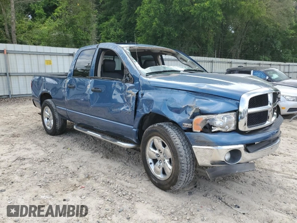 2005 Dodge 1500 SLT with VIN 1D7HA18D65S152542, listed as a Copart auction lot 53726695 with Not Provided miles and Salvage Title. Bid and sale history available at DreamBid. Image 4.