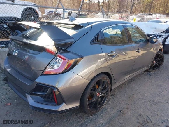 2020 Honda Civic Hatchback LX with VIN SHHFK7H39LU409792, listed as a IAAI auction lot 41288123 with 89,823 mi miles. Bid and sale history available at carsss.com. Image 4.