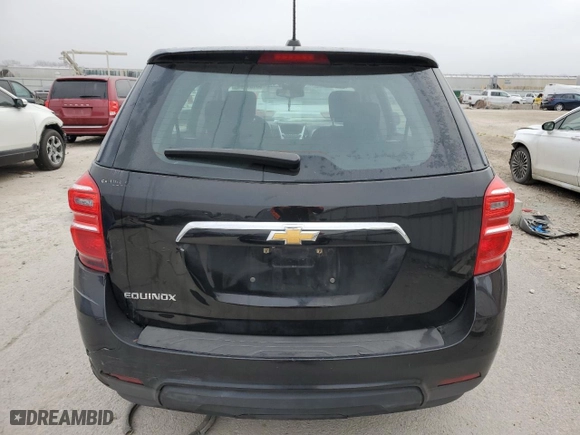 2017 Chevrolet Equinox LS with VIN 2GNALBEK7H1610566, listed as a Copart auction lot 86134174 with 0 mi miles and Non Repairable. Bid and sale history available at carsss.com. Image 6.