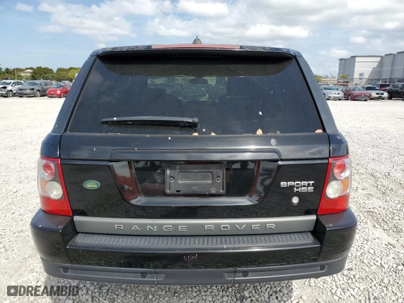 2008 Land Rover Range Rover Sport HSE with VIN SALSK25438A169549, listed as a Copart auction lot 46466045 with 158,424 mi miles and Salvage Title. Bid and sale history available at carsss.com. Image 6.
