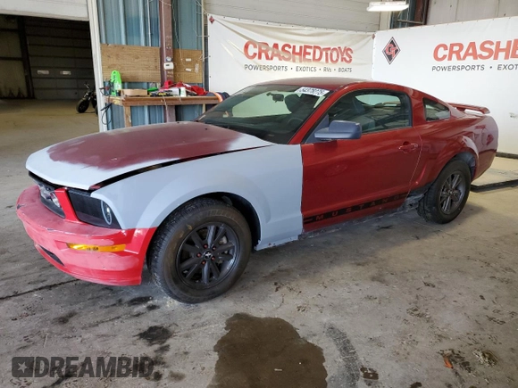 2005 Ford Mustang Deluxe with VIN 1ZVFT80N255148461, listed as a Copart auction lot 54378275 with 169,599 mi miles and Clean Title. Bid and sale history available at carsss.com. Image 1.