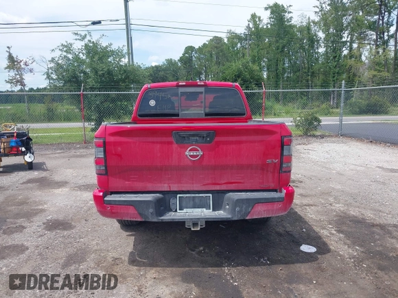 2022 Nissan Frontier SV with VIN 1N6ED1EJ4NN655111, listed as a IAAI auction lot 42558539 with 18,003 mi miles and . Bid and sale history available at DreamBid. Image 16.