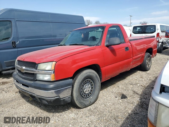 2005 Chevrolet Silverado 1500 Work Truck z VIN 1GCEC14X45Z338059, wystawiony jako Copart lot #53183515 z przebiegiem 191 166 mil mil oraz Czysty tytuł • Clean title. Historia ofert i sprzedaży dostępna na DreamBid. Obrazek 1.