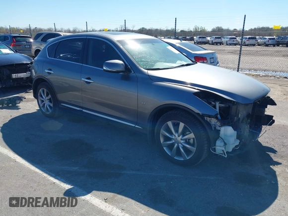 2017 Infiniti QX50 with VIN JN1BJ0RP6HM390308, listed as a IAAI auction lot 41626571 with 66,475 mi miles. Bid and sale history available at carsss.com. Image 1.