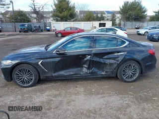 2019 Genesis G70 Advanced z VIN KMTG44LA4KU018125, wystawiony jako IAAI lot #41431676 z przebiegiem 67 502 mil mil oraz . Historia ofert i sprzedaży dostępna na DreamBid. Obrazek 14.