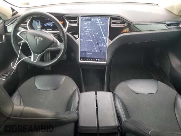 2013 Tesla Model S with VIN 5YJSA1AC9DFP10400, listed as a Copart auction lot 59047985 with 165,166 mi miles and Salvage title. Bid and sale history available at DreamBid. Image 8.