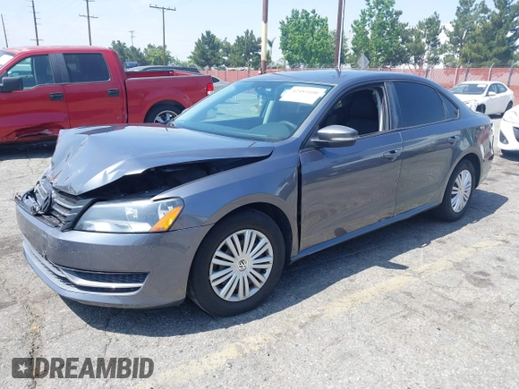 2014 Volkswagen Passat S with VIN 1VWAP7A3XEC003928, listed as a IAAI auction lot 42483100 with 132,117 mi miles and . Bid and sale history available at DreamBid. Image 2.