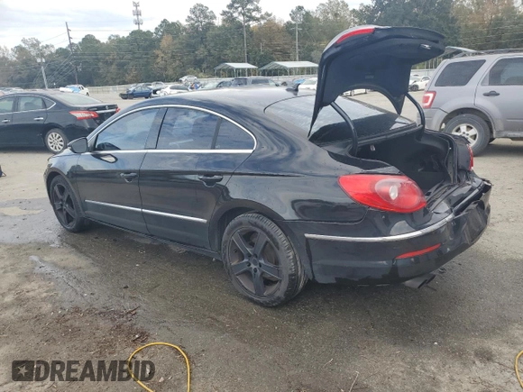 2010 Volkswagen CC with VIN WVWMP9AN4AE555128, listed as a Copart auction lot 84416424 with 127,288 mi miles and Salvage Title. Bid and sale history available at DreamBid. Image 2.