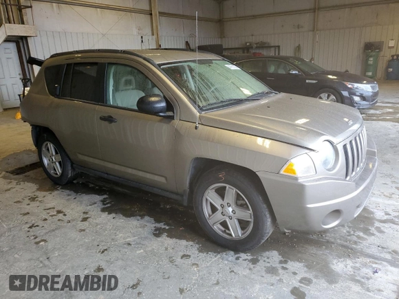 2007 Jeep Compass Sport with VIN 1J8FT47W17D118637, listed as a Copart auction lot 44781105 with 118,391 mi miles and Salvage Title. Bid and sale history available at carsss.com. Image 4.