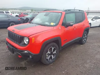 2019 Jeep Renegade Trailhawk with VIN ZACNJBC19KPK12456, listed as a IAAI auction lot 42418281 with 39,231 mi miles and . Bid and sale history available at DreamBid. Image 2.
