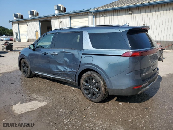 2024 Kia Carnival SX with VIN KNDNE5H38R6413801, listed as a Copart auction lot 69897434 with 12,912 mi miles and Salvage Title. Bid and sale history available at carsss.com. Image 2.