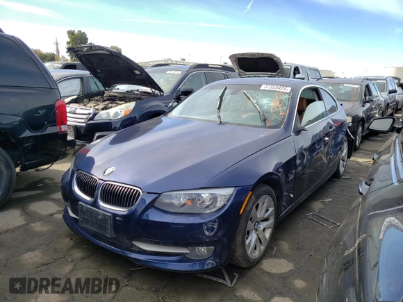 2013 BMW 3 Series 328i xDrive with VIN WBAKF5C53DJ297886, listed as a Copart auction lot 37358424 with 114,081 mi miles and Non Repairable. Bid and sale history available at carsss.com. Image 1.