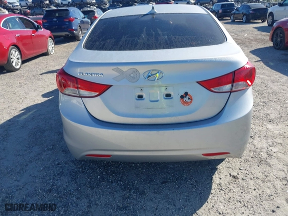 2013 Hyundai Elantra GLS PZEV with VIN KMHDH4AE1DU531942, listed as a IAAI auction lot 41802232 with 108,241 mi miles. Bid and sale history available at carsss.com. Image 16.
