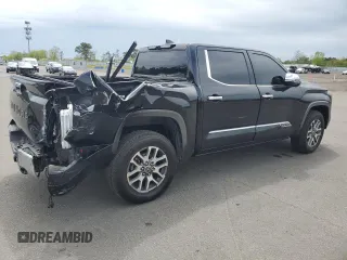 2022 Toyota Tundra 1794 Edition with VIN 5TFMA5DB6NX036927, listed as a Copart auction lot 56486805 with 67,634 mi miles and Salvage title. Bid and sale history available at DreamBid. Image 3.
