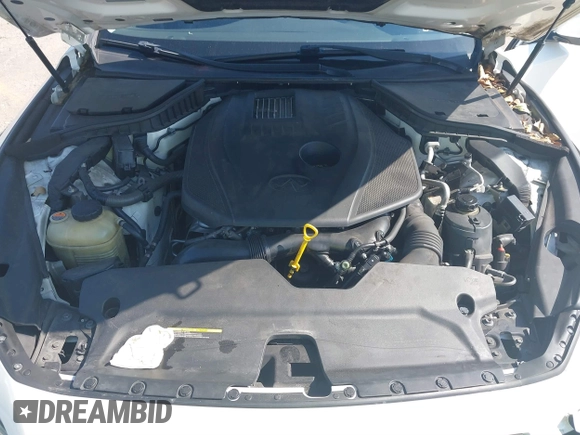 2017 Infiniti Q50 2.0t with VIN JN1CV7AP4HM642506, listed as a IAAI auction lot 41454542 with 131,807 mi miles. Bid and sale history available at carsss.com. Image 10.