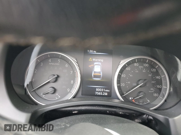 2018 Infiniti Q50 Luxe z VIN JN1EV7AP8JM360979, wystawiony jako Copart lot #49879575 z przebiegiem 80 031 mil mil oraz Szkoda całkowita • Salvage title. Historia ofert i sprzedaży dostępna na DreamBid. Obrazek 9.
