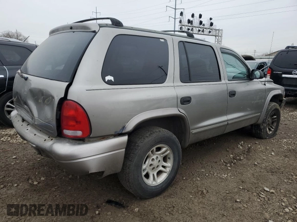2001 Dodge Durango z VIN 1B4HS28ZX1F576590, wystawiony jako Copart lot #44820155 z przebiegiem 159 877 mil mil oraz Szkoda całkowita • Salvage title. Historia ofert i sprzedaży dostępna na DreamBid. Obrazek 3.