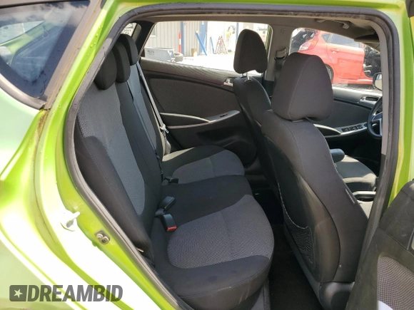 2014 Hyundai Accent GS z VIN KMHCT5AE2EU177298, wystawiony jako Copart lot #52336525 z przebiegiem 165 314 mil mil oraz Szkoda całkowita • Salvage title. Historia ofert i sprzedaży dostępna na DreamBid. Obrazek 10.