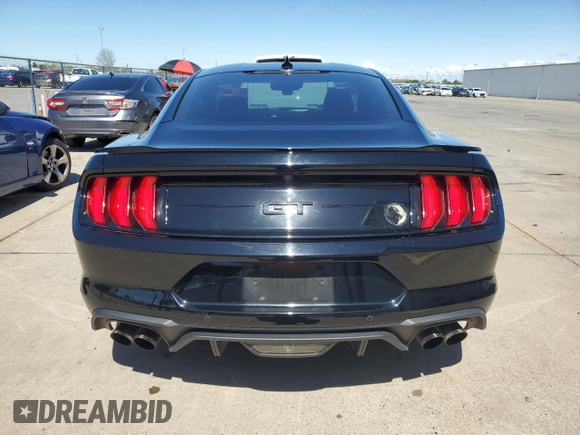 2022 Ford Mustang GT with VIN 1FA6P8CF6N5150683, listed as a Copart auction lot 51300165 with 36,980 mi miles and Salvage Title. Bid and sale history available at carsss.com. Image 6.