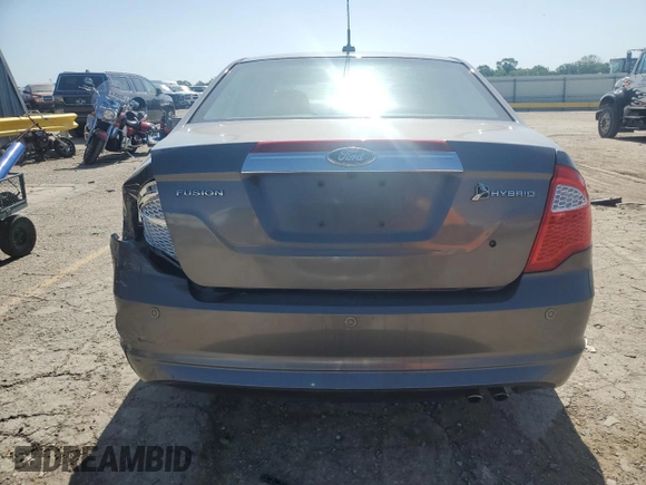 2010 Ford Fusion Hybrid with VIN 3FADP0L31AR416729, listed as a Copart auction lot 61809155 with 241,908 mi miles and Salvage title. Bid and sale history available at DreamBid. Image 6.