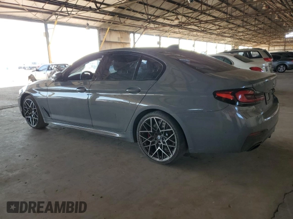 2021 BMW 5 Series 540i with VIN WBA53BJ0XMWX02771, listed as a Copart auction lot 45048705 with Not Provided miles and Salvage Title. Bid and sale history available at DreamBid. Image 2.