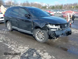 2014 Nissan Pathfinder Platinum z VIN 5N1AR2MM9EC691193, wystawiony jako IAAI lot #41835917 z przebiegiem 154 791 mil mil oraz . Historia ofert i sprzedaży dostępna na DreamBid. Obrazek 1.