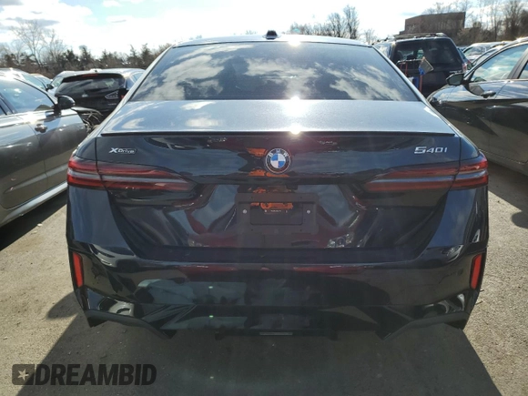 2024 BMW 5 Series 540i xDrive with VIN WBA63FJ0XRCS21259, listed as a Copart auction lot 84706904 with 0 mi miles and Salvage Title. Bid and sale history available at carsss.com. Image 6.
