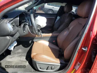 2020 Genesis G70 2.0T with VIN KMTG34LA4LU048830, listed as a Copart auction lot 71755414 with 40,429 mi miles and Salvage Title. Bid and sale history available at carsss.com. Image 7.