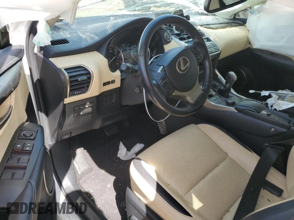 2017 Lexus NX 200t with VIN JTJBARBZ5H2135851, listed as a Copart auction lot 61858585 with 59,879 mi miles and Salvage title. Bid and sale history available at DreamBid. Image 8.